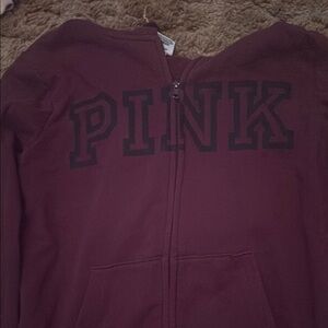 PINK Victoria's Secret Maroon Hoodie